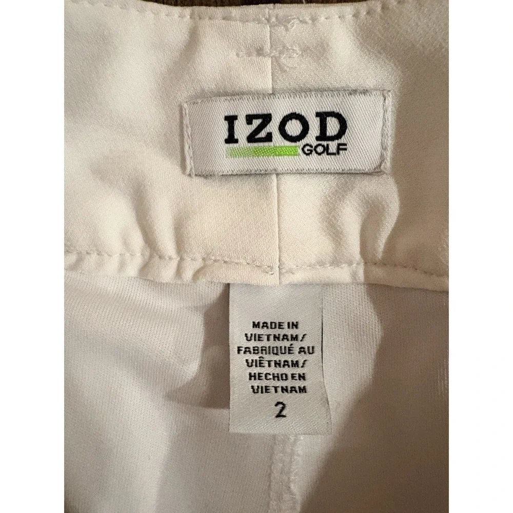 Izod Golf Skort White Women's 2 Pockets Preppy Performance‎ Tennis